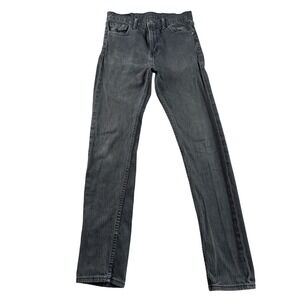 Levi Strauss Co Mens 511 Slim Fit Jeans Dark Wash Charcoal Gray Size 34x32